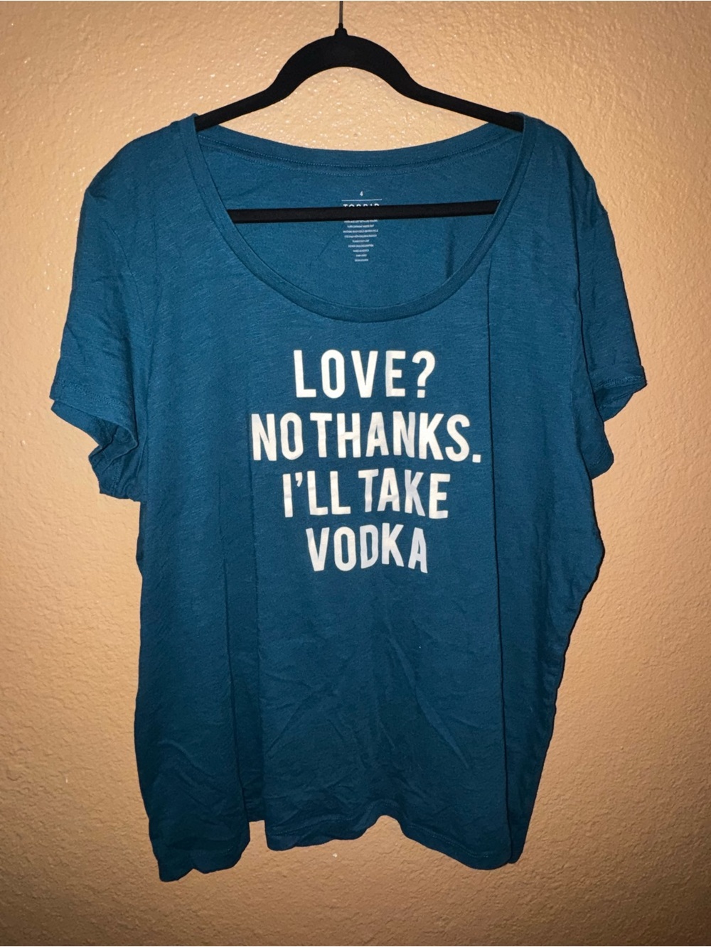 torrid Teal Short-Sleeve Graphic Tee Sz 4